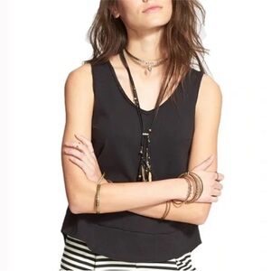 Free People Toying Around Tank Black Size Medium
